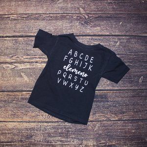 Toddler ABCD elemeno graphic t-shirt